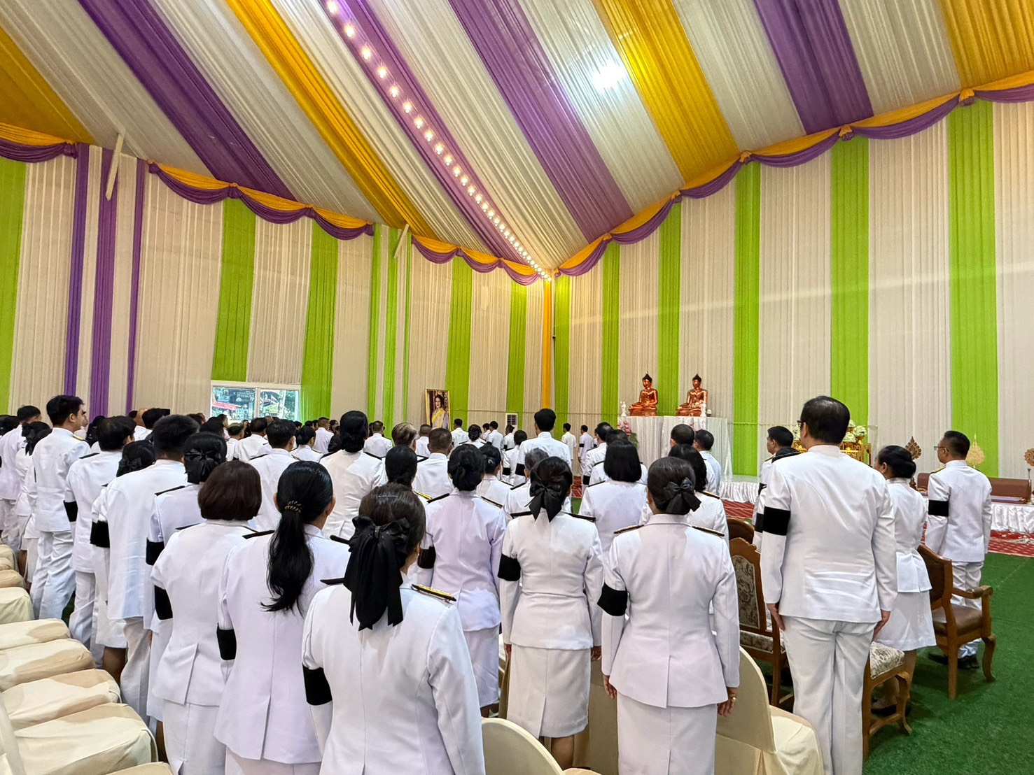 ไฟล์แนบ กปภ.สาขาปทุมธานี (พ) เข้าร่วมกิจกรรมงานพิธี เนื่องในวันคล้ายวันสวรรคต  สมเด็จพระนางเจ้าสิริกิติ์ พระบรมราชินีนาถ พระบรมราชชนนีพันปีหลวง  ณ วัดโบสถ์ อำเภอสามโคก จังหวัดปทุมธานี 