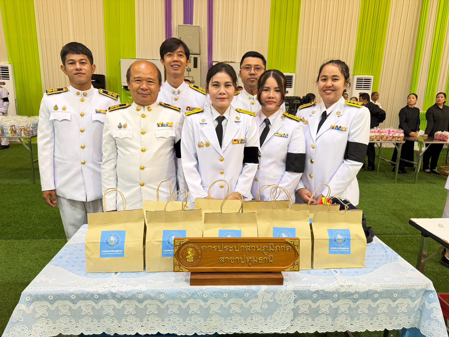 ไฟล์แนบ กปภ.สาขาปทุมธานี (พ) เข้าร่วมกิจกรรมงานพิธี เนื่องในวันคล้ายวันสวรรคต  สมเด็จพระนางเจ้าสิริกิติ์ พระบรมราชินีนาถ พระบรมราชชนนีพันปีหลวง  ณ วัดโบสถ์ อำเภอสามโคก จังหวัดปทุมธานี 