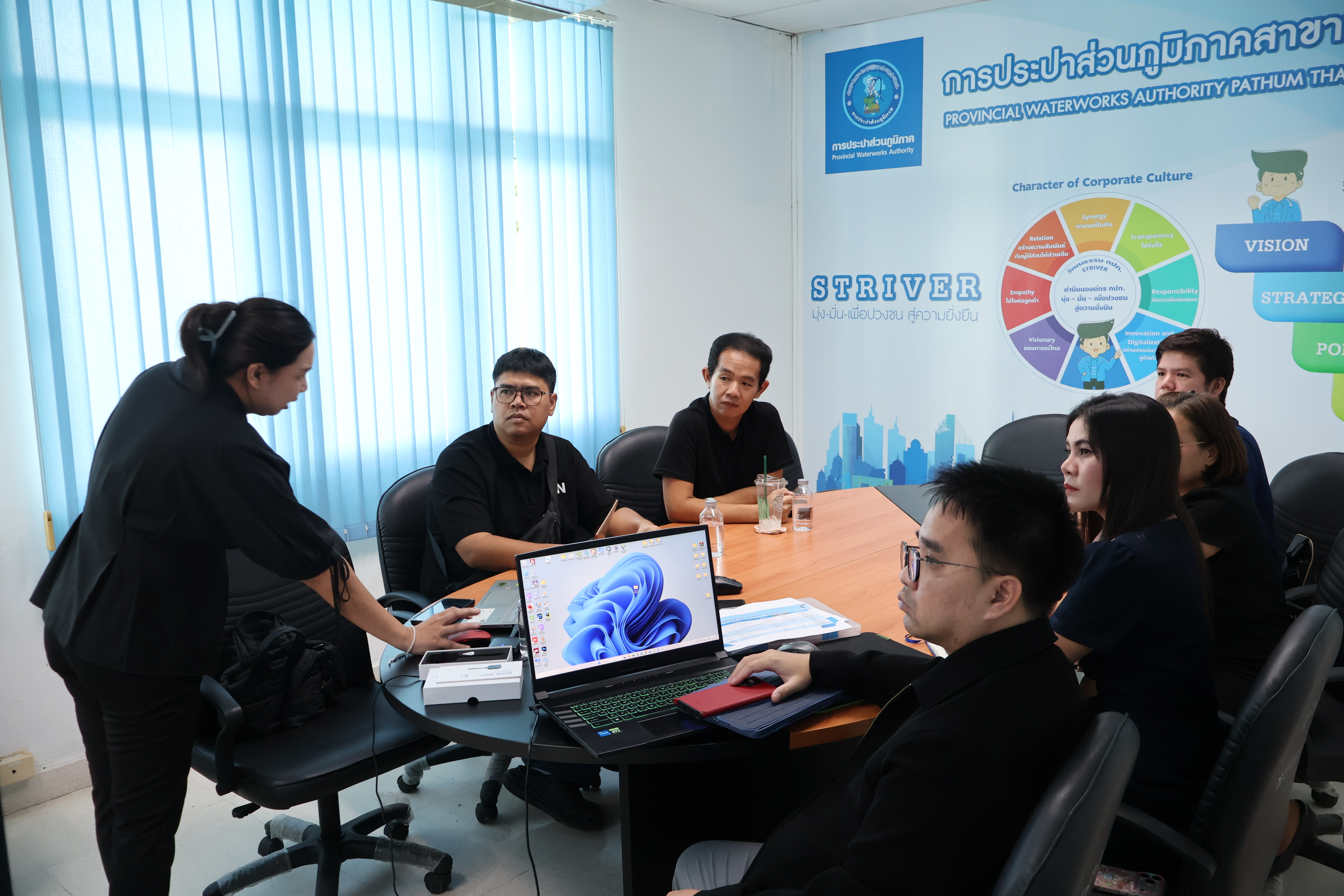 ไฟล์แนบ กปภ.สาขาปทุมธานี (พ) ประชุมเตรียมความพร้อมร่วมกับ กปภ.ข.2  เดินหน้าพัฒนานวัตกรรม เตรียมเข้าร่วมประกวด Kaizen