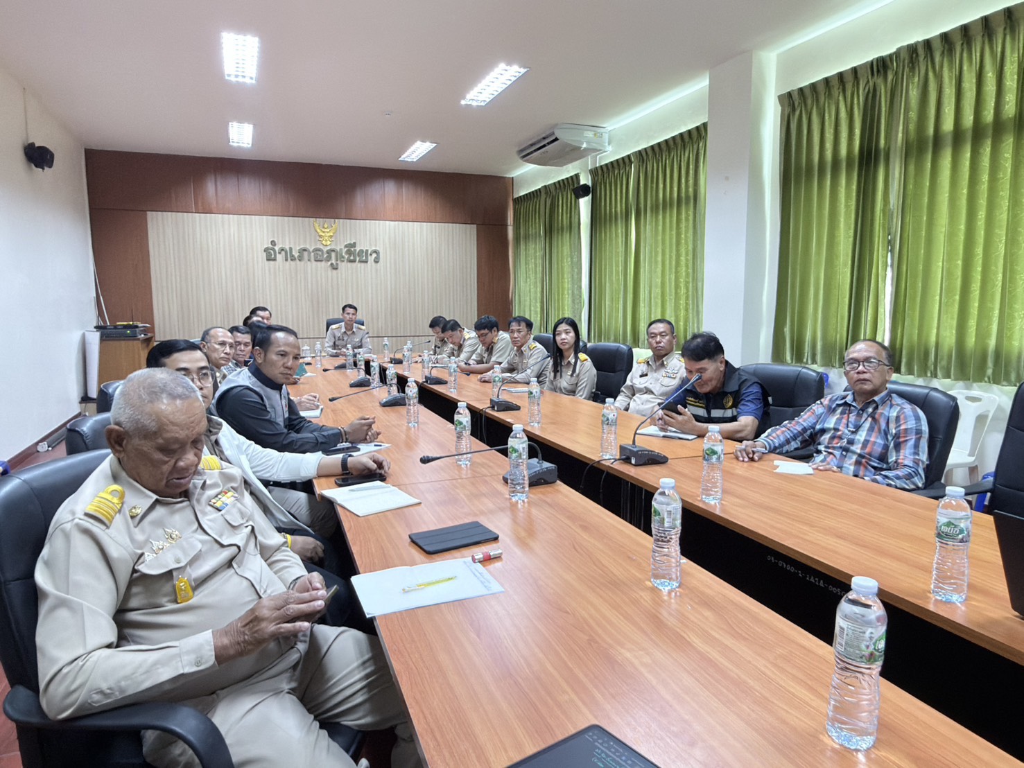 กปภ.สาขาภูเขียว ร่วมประชุมขับเคลื่อนภารกิจสำคัญของกระทรวงมหาดไทย ผ่านระบบ VCS