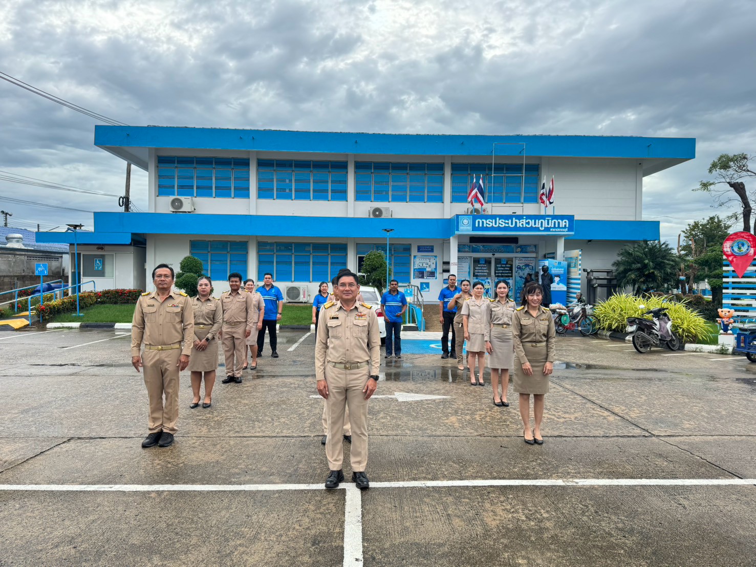 กปภ.สาขาปราณบุรี  ร่วมจัดกิจกรรมเคารพธงชาติและร้องเพลงชาติไทย  เนื่องในวันพระราชทานธงชาติไทย 28 กันยายน 2569