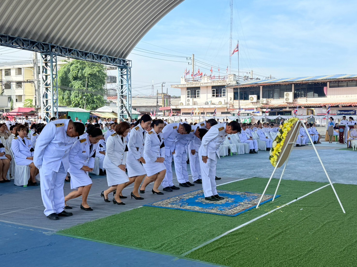 ไฟล์แนบ กปภ.สาขาภูเขียว ร่วมพิธีวางพวงมาลา เนื่องในวันนวมินทรมหาราช 13 ตุลาคม 2569