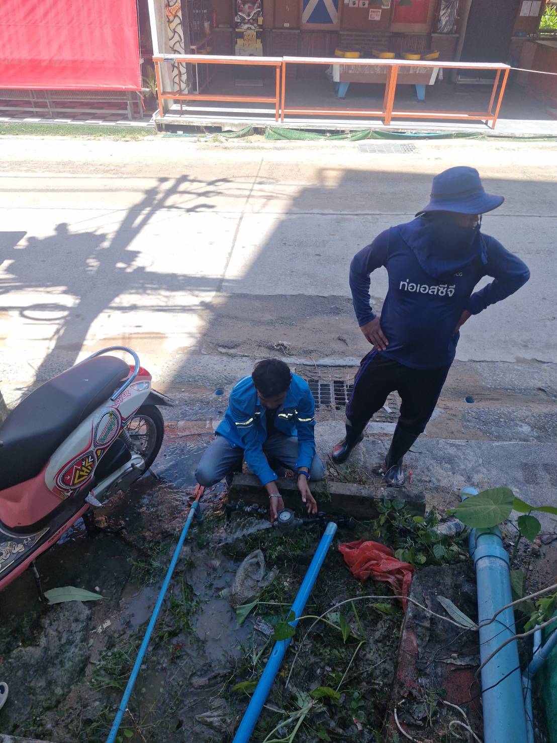 ไฟล์แนบ กปภ.สาขาภูเก็ต ลงพื้นที่สำรวจหาท่อแตกท่อรั่วเชิงรุก (ALC) บริเวณถนนนาใน ตำบลป่าตอง อำเภอกะทู้ จังหวัดภูเก็ต